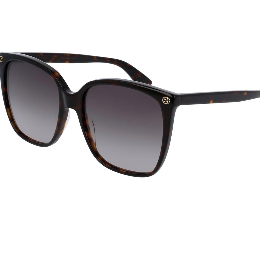 Gucci Women’s Tortoiseshell Square Sunglasses with Brown Gradient Lenses